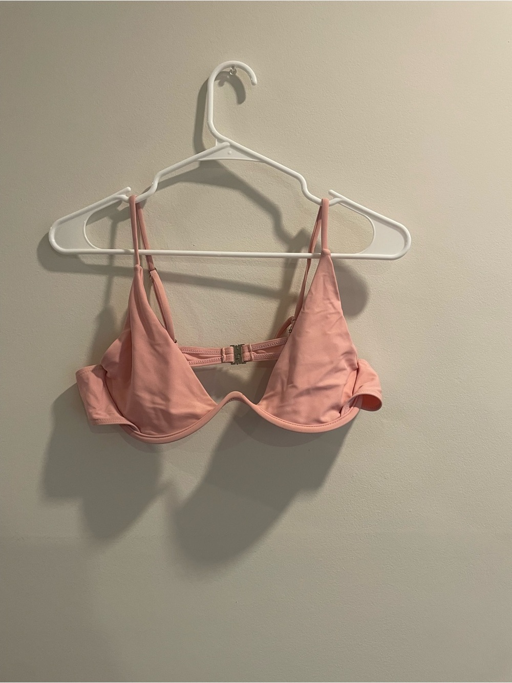 SHEIN Light Pink Underwire Bikini Top
